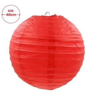 Đèn lồng Giấy đỏ lụa tròn giá rẻ tráng trí tết 40cm- 30cm- 25cm- 20cm dùng cho trung thu lễ hội sự kiện