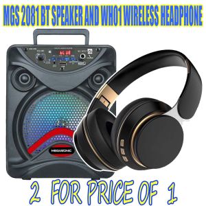 MEGASONIC MGS-2081  Portable Bluetooth  Speaker and WH 01BLUETOOTH SPEAKER