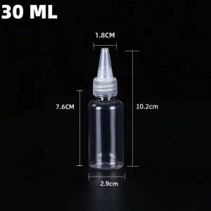 【30pcs】30/60/100ml Travel Container Extrusion Drop Bottle Can Be Filled With Transparent Plastic Bottle