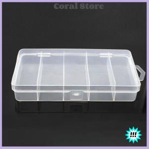 【Coral】💖【HOT SALE】🎈🎈 5 Compartments Fishing Tackle Box Storage Case Fly Fishing Lure Spoon Hook Bait Case Boxes Fishing Accessories Tools