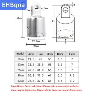 [COD] EHBqna SPORTS 1ชิ้นตัวติดด้านบนของเรือ Bimini ฝาครอบสไลด์ดาดฟ้าบานพับฝาปิดปลายท่อ19-32มม. อุปกรณ์เสริมสำหรับกระโจมปลายท่อ