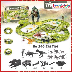 Đồ Chơi Lắp Ghép Đường Đua Ô Tô Khủng Long Bonkids Đồ Chơi Lắp Ráp Đường Ray Khủng Long Cỡ Lớn 240 Chi Tiết Đồ Chơi Cho Bé Trai Bé Gái