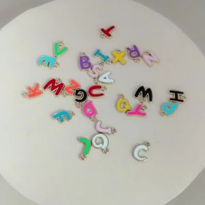 26pcs Kawaii Mix A-Z Letters Charms for Necklace Bracelet Making Accessories Diy Alphabet Charm Pendants Jewelry Making Crafts