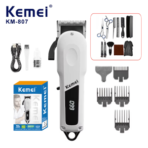 Kemei KM-807 Hair Clipper Set Usb Electric Hair Trimmer Clipper Men Professional Rechargeable Hair Clippers Barber
