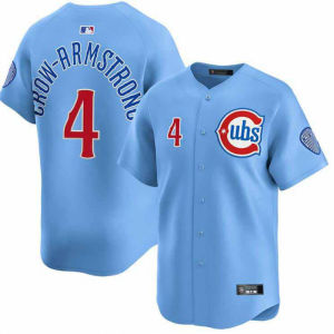 2026 New European and American MLB American Baseball Jersey Embroidered Baseball Uniform Short Sleeve Cubs Team In Stock No. No. 4 7