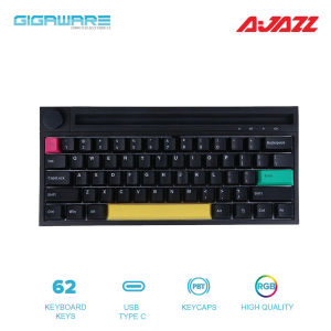 AJAZZ K620T RGB Bluetooth Wireless Mechanical Keyboard 62keys White (Linear) (Pink Switch)