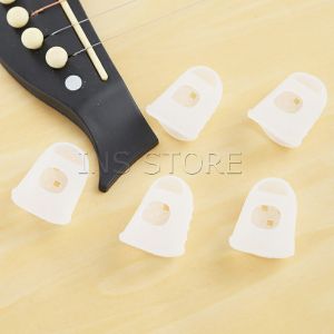 INS ปลอกนิ้วซิลิโคนกันเจ็บนิ้ว สำหรับกีตาร์ เบส อูคูเลเล่ 1ชุด 5 ชิ้น fingerstall