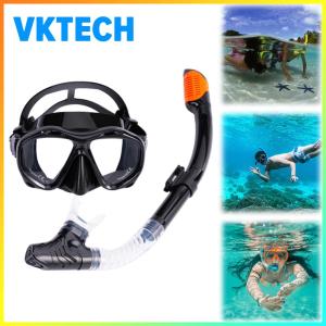 Professional Dry Snorkel Set with Anti-Fog Mask - Essential Gear for Diving and Snorkeling Trips