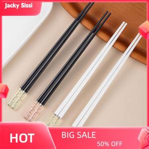 Jacky Amber Cherry Blossom Alloy Chopsticks Chinese Chopsticks Reusable Tableware