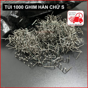 Túi 1000 Ghim Hàn Nhựa Chữ S Chuyên Dùng Cho Máy Hàn Nhựa Ô Tô Xe Máy Và Đồ Nhựa