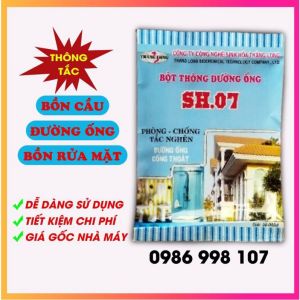 Bột Thông Cống Cực Mạnh SH07 Hiệu Quả 100% Thông Tắc Đường Ống Bồn Rửa Bát Bồn Cầu 100g