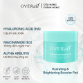Toner Pad Cấp ẩm sâu, làm sáng da mờ thâm OVERall Hydrating & Brightening Booster 160g/ 60 miếng. 
