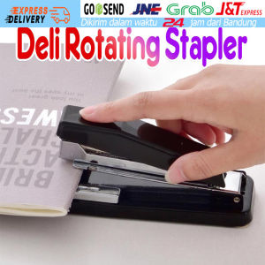 [Ready Stock] DELI Stapler Putar Rotatable 360 derajat Hecter Besar Tembak Stepler Kerja Kantor Hekter Rotating staples