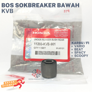 KVB BOS SHOCK BELAKANG BEAT VARIO SPASI SKUPY / BOS SOK BLEKER BEAT FI / BOSH BOS SHOCKBREAKER SHOK HONDA BEAT VARIO SPACY SCOOPY / BOSH AS SOK BLKG MOTOR BEATT KARBU / UNDER RUBBER BUSH / KARET BOS SOKBREKER SHOKBREKER / DUDUKAN PEREDAM SOK BIT