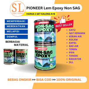 Lem Epoxy Pioneer Non Sag Marine Epoxy 170gr Dempul Kapal Anti Bocor