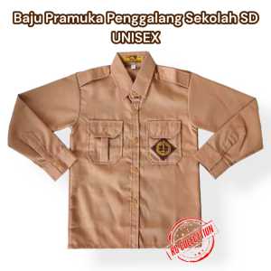 Baju Pramuka Penggalang Lengan Panjang Sekolah SD Seragam Pramuka Sekolah SD/MI Kelas 1-6