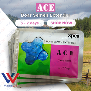Viddavet 3pcs Boar Semen Extender 5-7 days Ace boar medium term Boar semen for boar vim semen extender for pig