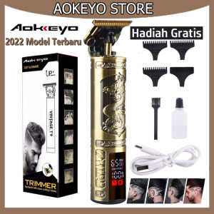 AOKEYO Alat Cukur Rambut Elektrik Charger full set Alat Pemangkas Cordless Rambut Mesin Cukur Rambut Isi Ulang