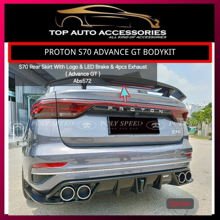 PROTON S70 2023-2024 Advance GT BODYKIT FRONT LIPS, SIDE SKIRT, REAR ...