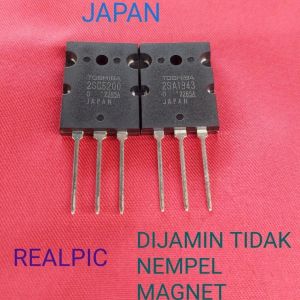 TR TRANSISTOR TOSHIBA 2SA1943 2SC5200 1943 5200 FINAL ASLI ORI