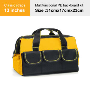 13/17 Inches Tool Bag Large Bags Oxford Cloth Waterproof Electrician Bag Tools Hardware Professional Bags Multifunction Organizing Storage Tool Bag 加厚工具袋耐磨