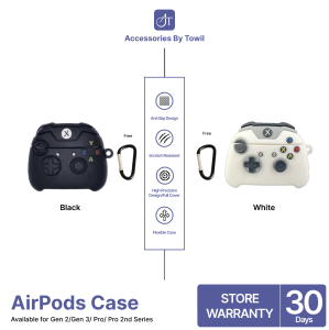 Case Airpods Pro Gen 2 Gen 3 3D Casing Motif Xbox Warna White Unik Keren Premium Silikon Softcase Earphone Pelindung Anti Debu Air Safety