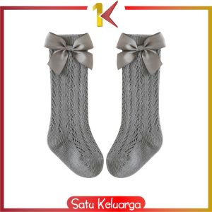 SK-P381 Kaos Kaki Panjang Bayi Anak Breathable Pita / Kaus Kaki Pendek Renda Pita Bayi Balita Perempuan Ala Korea Fashion Anak