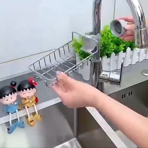 Someday Kitchen Bathroom Sink Storage Shelves Racks Faucet Dishcloth Sponge Drain Rack PAZU