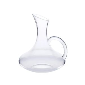 Simple Glass Wine Decanter Handle Design High Capacity Crystal Carafe Elegant Beverage Serving Pot Wine Accessories