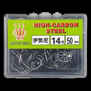 runtian 100pcs đóng hộp iseini móc thép gai thép carbon cao Bảng Cá Chép Cá Chép Cá Chép Cá Chép Cá chép