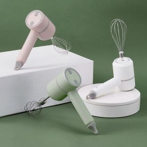 In Store Wireless Egg Beater Stainless Steel Electric Whisk Mixer Baking Blender Mixer Household Handheld Whisk Stand
