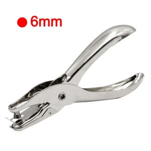 COD【Local Deliver】3PCS Metal Hole Puncher Circle 6MM Single Hand Held Ticket Punch Scrap Booking Punches