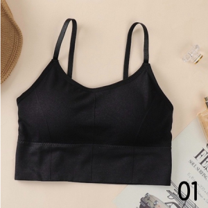 Bra Baju Dalam Wanita BH Sport Crop Top Olahraga Katun Lembut 1038