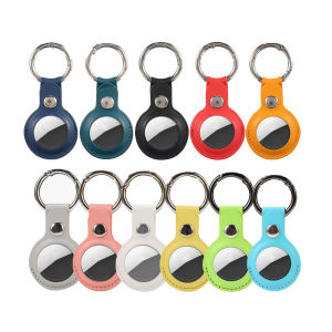 เคส Airtags ซองหนังคุณภาพสูงสำหรับ Phone Airtags สำหรับ Phone Locator Tracker Anti-Lost อุปกรณ์พวงกุญแจป้องกันแขน