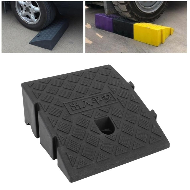 Pvc Ramp Vehicle Asixxsix Curb Ramp PVC Black Heavy Duty Threshold Ramp with Side Buckle ...
