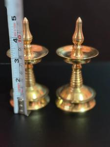 TRADITIONAL BRASS POOJA KERALA KUTHUVILAKKU (SET OF 2)
