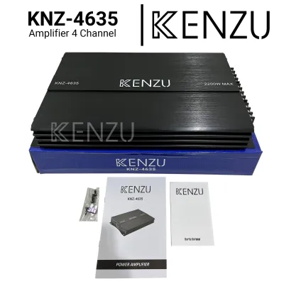 Power Amplifier 4 Chanel KENZU Black / Silver