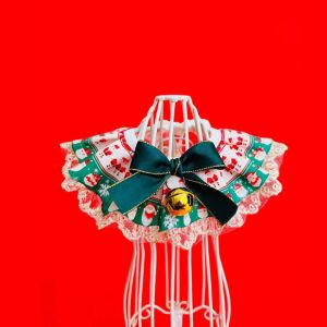 UNIITY Soft Material Pet Drool Bandana Washable Adjustable Christmas Scarf Cat Triangle Scarf Christmas Holiday
