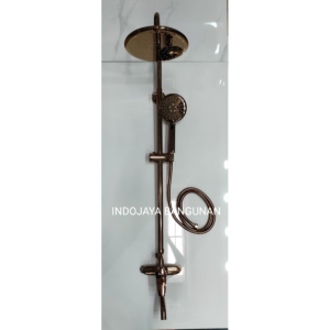 Shower Tiang Set Kuningan Brass Rose Gold  Gold Emas  White Putih Gray Elite