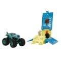 Hot Wheels Monster Trucks 1:24 Mega-Wrex Oversized Crash Cage, Transforms Into Stunting Area, with 1 Oversized Mega Wrex, 4 Crushable Accessories. 