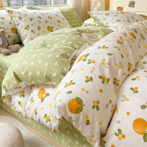 【Super low price】1pc Floral Printed Duvet Cover 100% Cotton King Queen Size Comforter Cover Spring Summer Skin Friendly Soft Double Quilt Cover