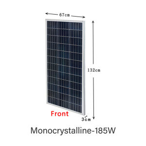 【Ready Stock】100/185/300/410 Watts Solar Panel Full Power Monocrystalline Silicon Solar Panel 12V Solar Panel IP67 waterproof
