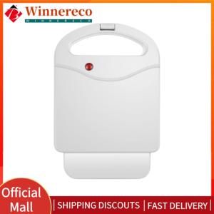 【winnereco】Sandwich Maker Grill Sandwich Maker Fast Heating Bread Hot Dog Toaster Non Stick Panini Press for Breakfast Bread Muffin