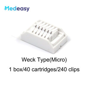 Laparoscopic Titanium Surgery Clips Surgical Titanium Ligation Clip Weck Type