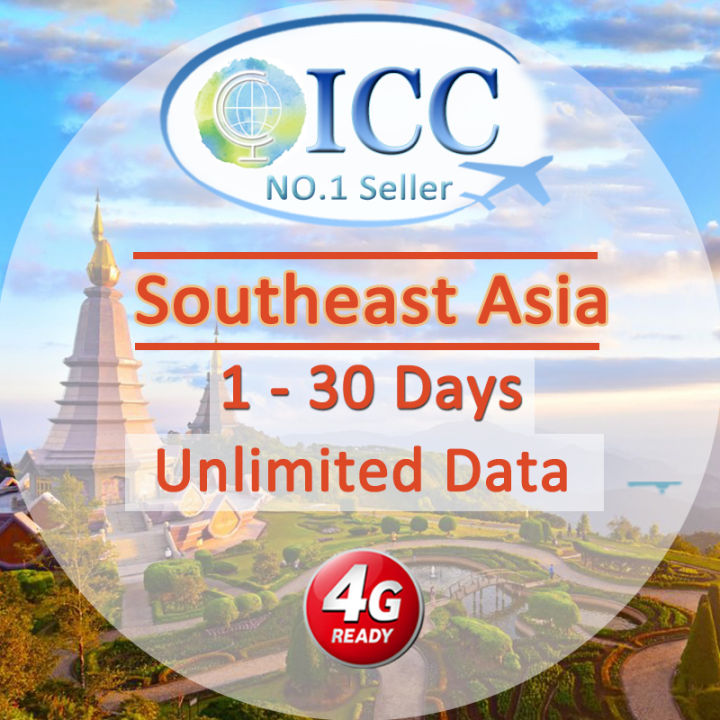 ICC Southeast Asia 130 Days Unlimited Data SIM Card/Malaysia SIM Card