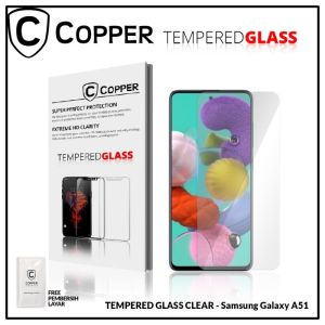Samsung A51 - COPPER TEMPERED GLASS FULL CLEAR Anti Gores