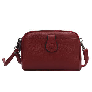 Cross-border new style top-grain leather handbag womens shoulder bag crossbody bag small tote bag genuine leather womens bag Korean fashion phone bag