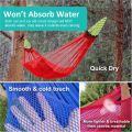 ✅Original + 24 hours delivery✅Ice silk Hammock 200KG Camping Hiking Duyan Outdoor Foldable Hammock Travel Hammock with Storage Bag(blue). 