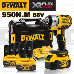 DeWalt 1/2 Inch Cordless Brushless Electric Impact Wrench Screwdriver Ratchet Driver 2x Battery Included