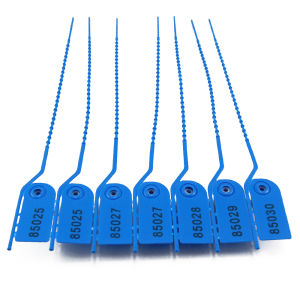 100PCS Plastic Lock Seals 4Colors Numbered Security Tags Tear-Off Type Tamper Seal Adjustable Self-Locking Tie for Clothes Shoes Luggage Fire Extinguishers 210mm Length